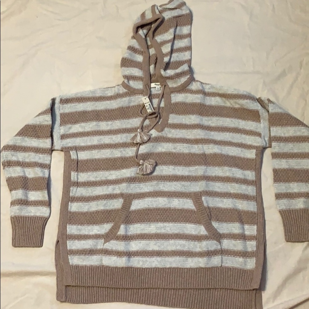 Madewell hooded cotton beach sweater